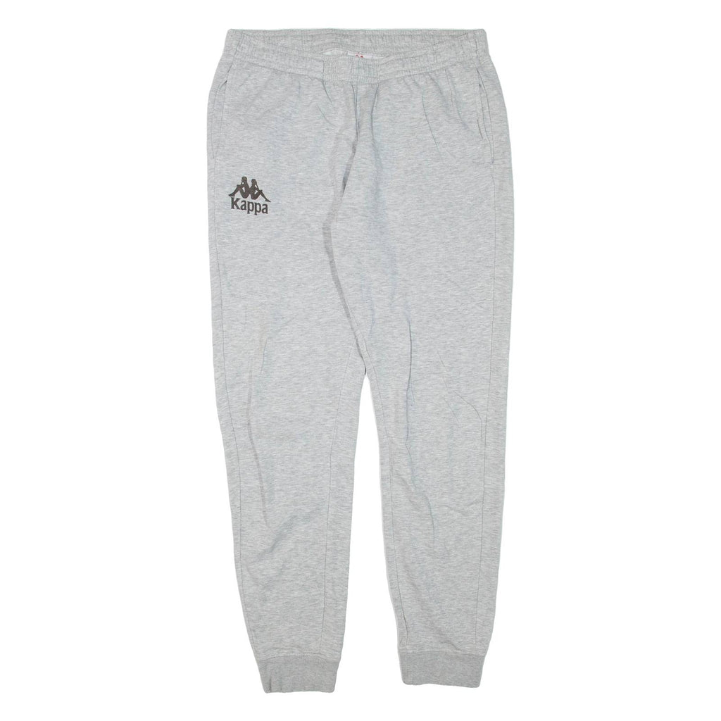 KAPPA Womens Joggers Grey Tapered L W30 L31