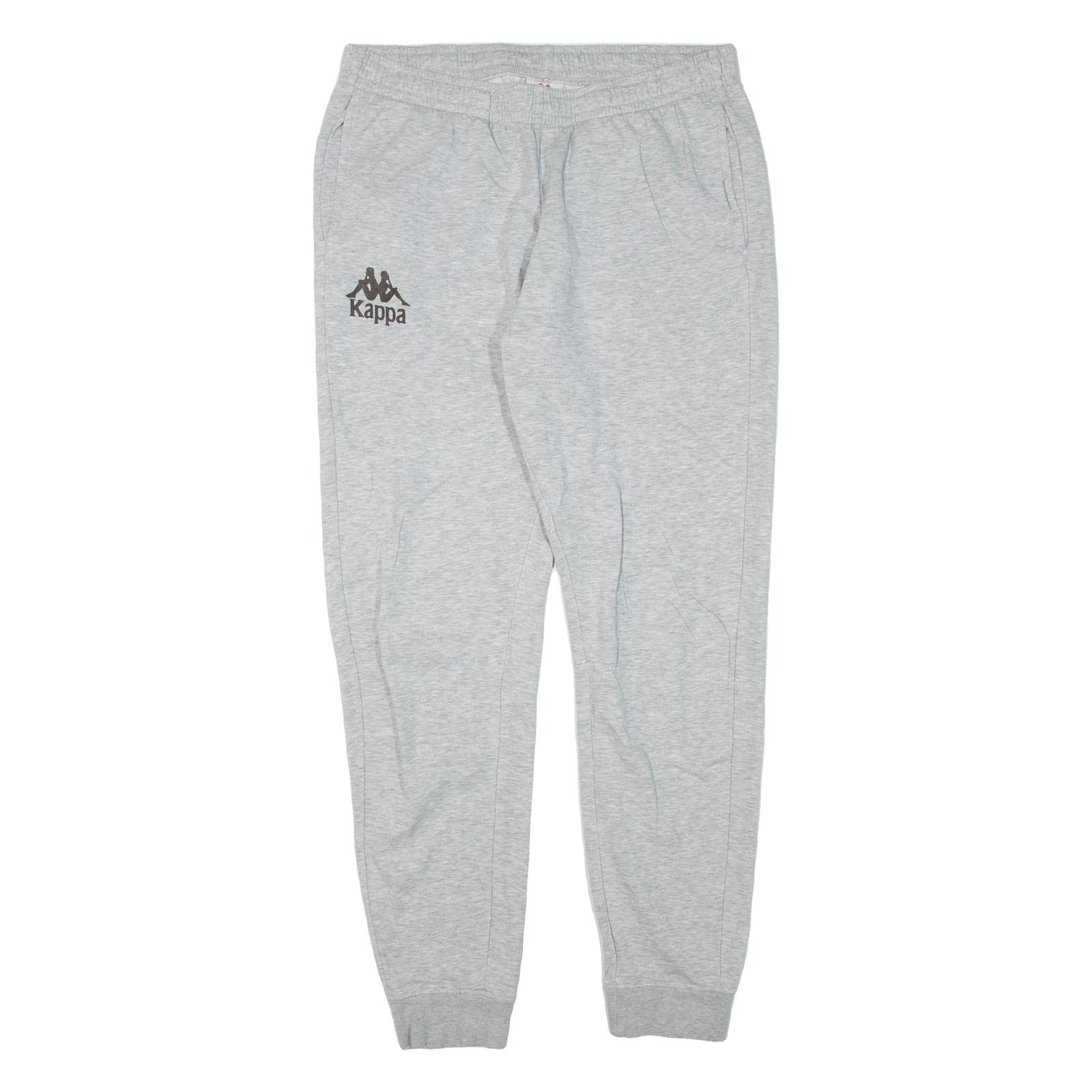 KAPPA Womens Joggers Grey Tapered L W30 L31