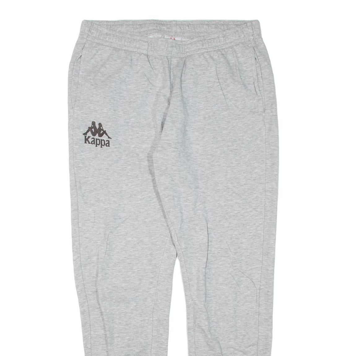 KAPPA Womens Joggers Grey Tapered L W30 L31