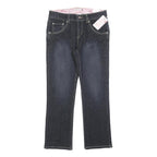 LEVI'S Womens Jeans Blue Slim Straight Denim Medium W28 L25 Stylish Zip