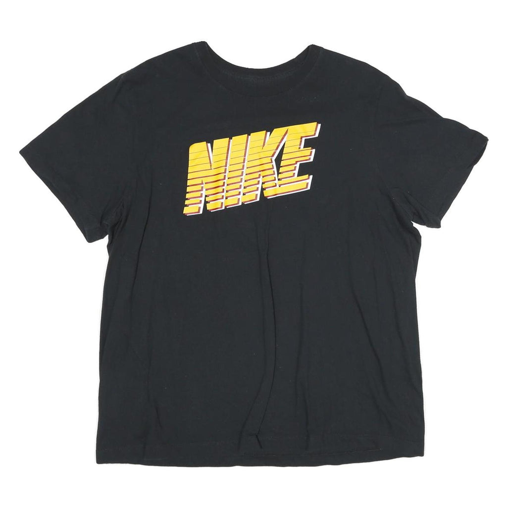NIKE Mens Black Nike Logo Graphic T-Shirt XL Short Sleeve Crew Neck Sportswear