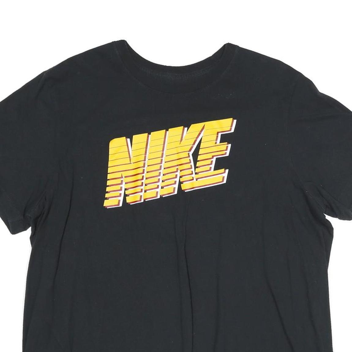 NIKE Mens Black Nike Logo Graphic T-Shirt XL Short Sleeve Crew Neck Sportswear
