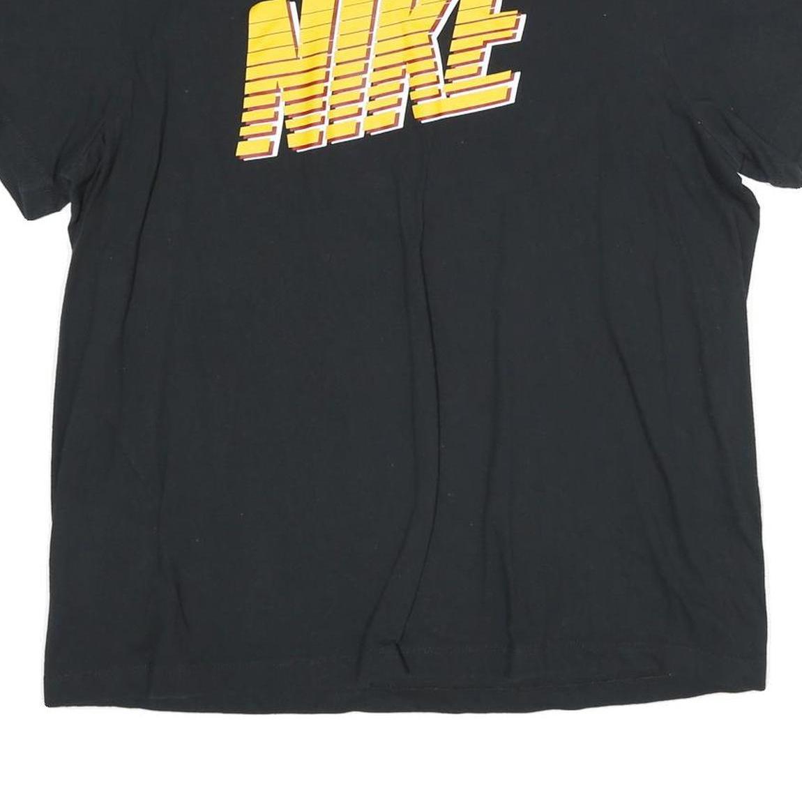 NIKE Mens Black Nike Logo Graphic T-Shirt XL Short Sleeve Crew Neck Sportswear