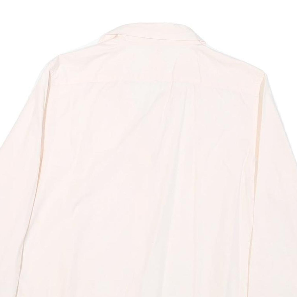 LAUREN RALPH LAUREN Womens Cream Plain Shirt L Button Down Collar Lightweight