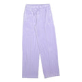 KARL KANI Womens Joggers Purple S W26 L30 Relaxed Wide-Leg Polyester Drawstring