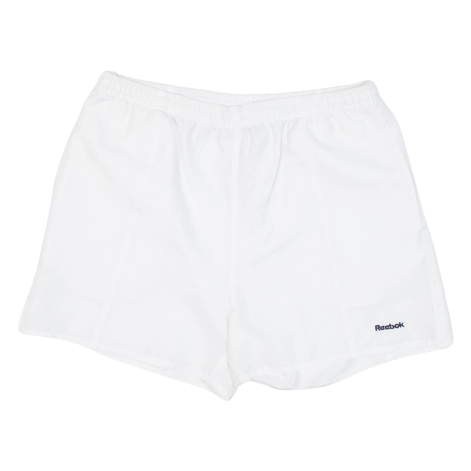 REEBOK Womens Sports Shorts White Relaxed UK 12 W30
