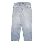 CARHARTT Mens Jeans Blue Relaxed Straight Denim Medium W34 L29 Casual Durable
