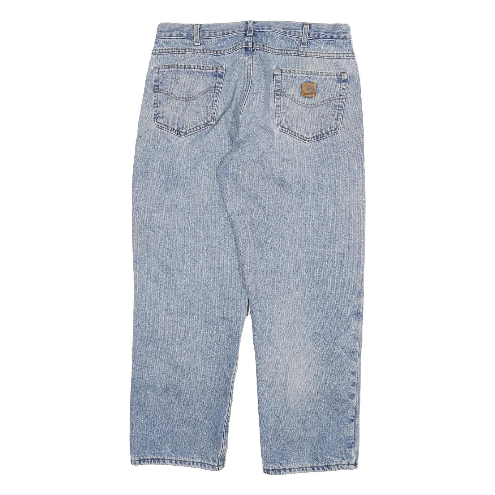 CARHARTT Mens Jeans Blue Relaxed Straight Denim Medium W34 L29 Casual Durable
