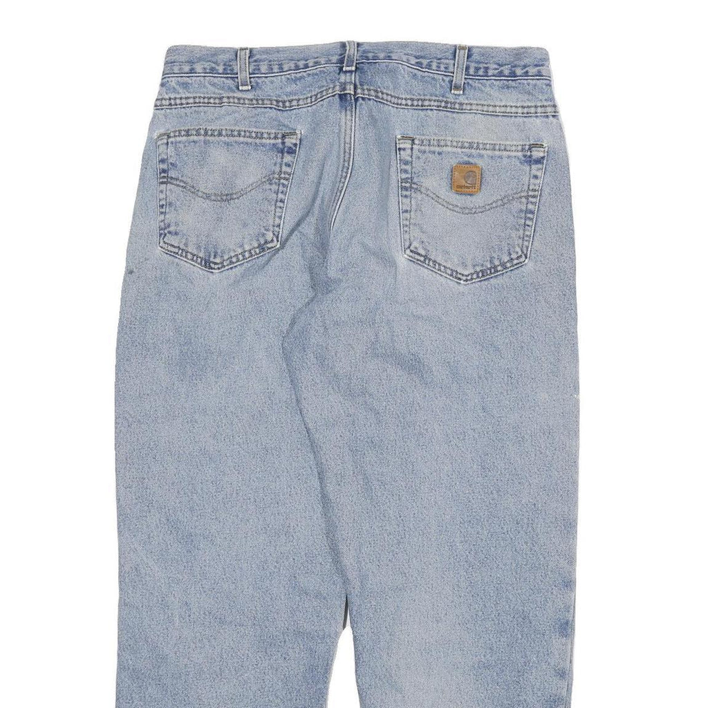 CARHARTT Mens Jeans Blue Relaxed Straight Denim Medium W34 L29 Casual Durable