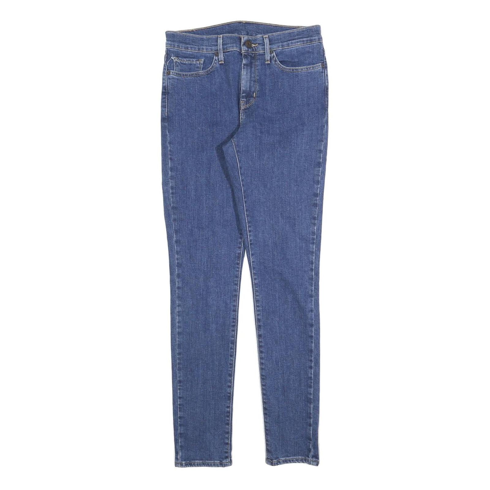 LEVI'S Womens Jeans Blue Slim Skinny Denim Medium W28 L30 Stretch Zip Fly