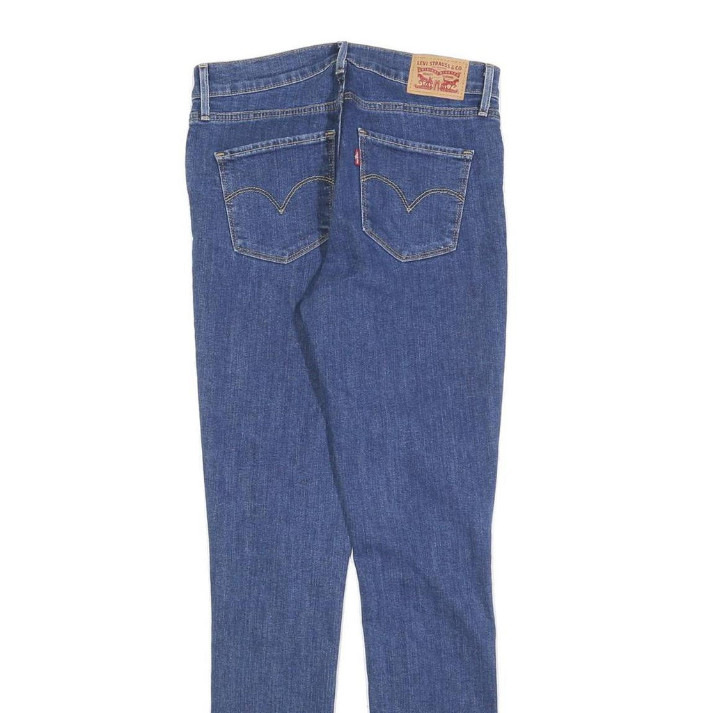LEVI'S Womens Jeans Blue Slim Skinny Denim Medium W28 L30 Stretch Zip Fly
