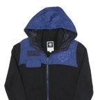 G-STAR Mens Black & Blue Hooded Zip Jacket M Cotton Casual Streetwear Knit