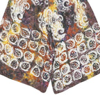 Womens Printed Cotton Blend Shorts XXS W20 Elastic Waist Patterned