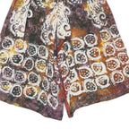 Womens Printed Cotton Blend Shorts XXS W20 Elastic Waist Patterned