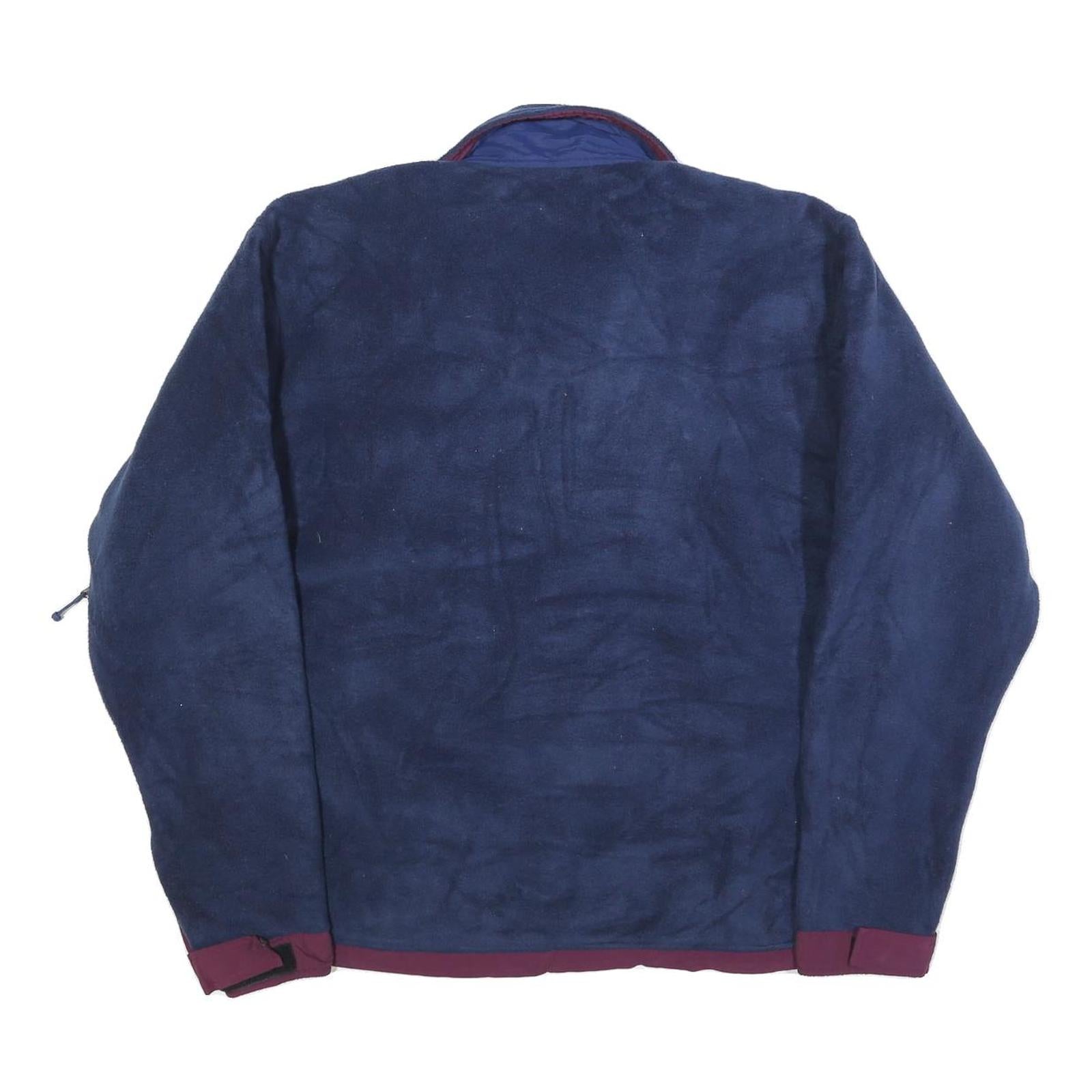 MOUNTAIN EQUIPMENT Womens Navy & Burgundy Polyester Patterned Pullover Jumper L