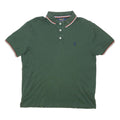 POLO RALPH LAUREN Mens Green Cotton Blend Short Sleeve Plain M Polo Shirt