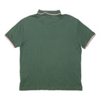 POLO RALPH LAUREN Mens Green Cotton Blend Short Sleeve Plain M Polo Shirt