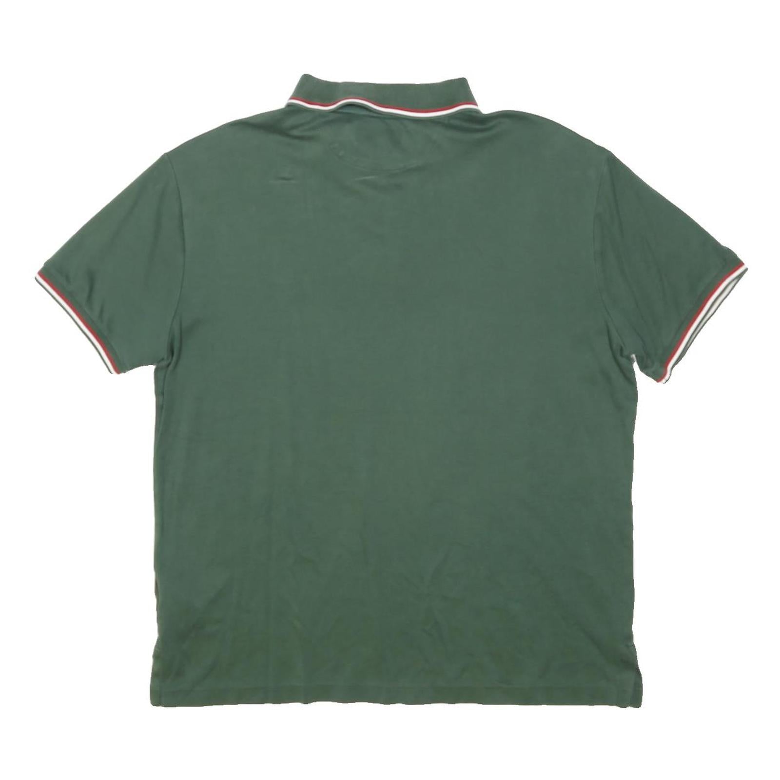 POLO RALPH LAUREN Mens Green Cotton Blend Short Sleeve Plain M Polo Shirt