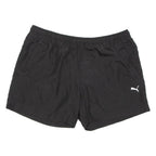 PUMA Mesh Lining Mens Sports Shorts Black L W36