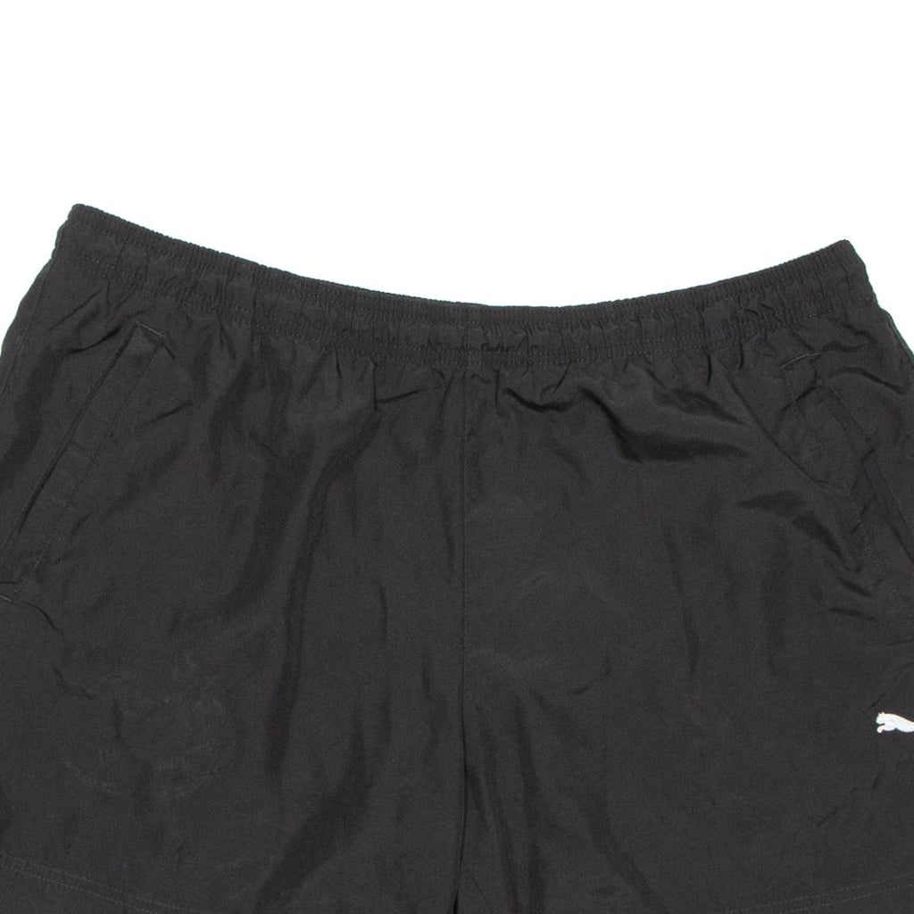 PUMA Mesh Lining Mens Sports Shorts Black L W36