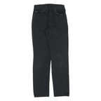 LEVI'S Womens Regular Black Jeans Denim W26 L32 Button Closure Classic Fit
