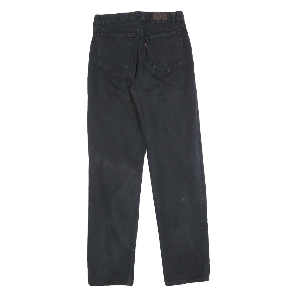 LEVI'S Womens Regular Black Jeans Denim W26 L32 Button Closure Classic Fit