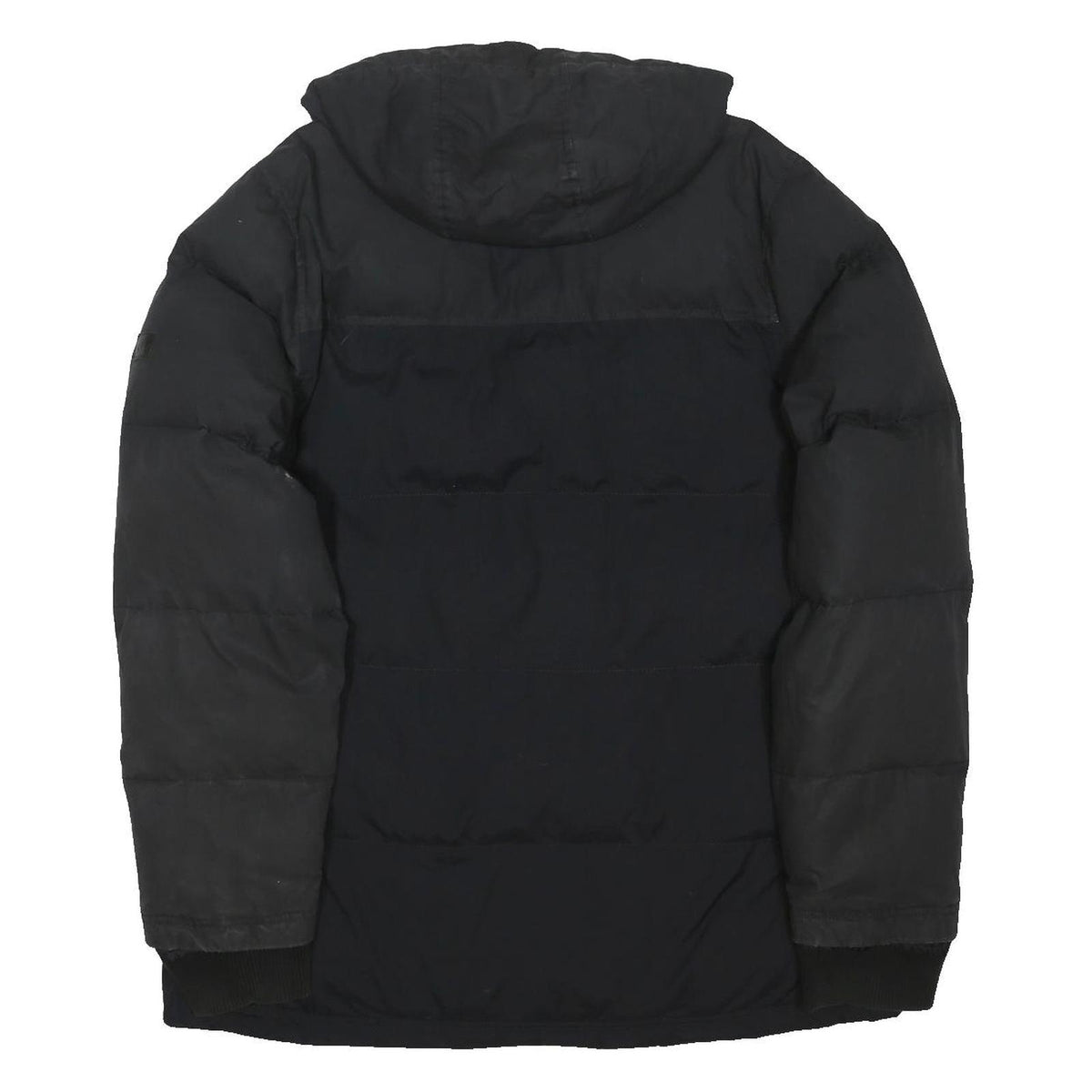 ADIDAS NEO Mens Black XL Jacket Polyester Blend Zip Hooded Padded Winter Coat