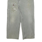 CARHARTT Mens Jeans Grey Regular Straight Denim W34 L29 Workwear Utility