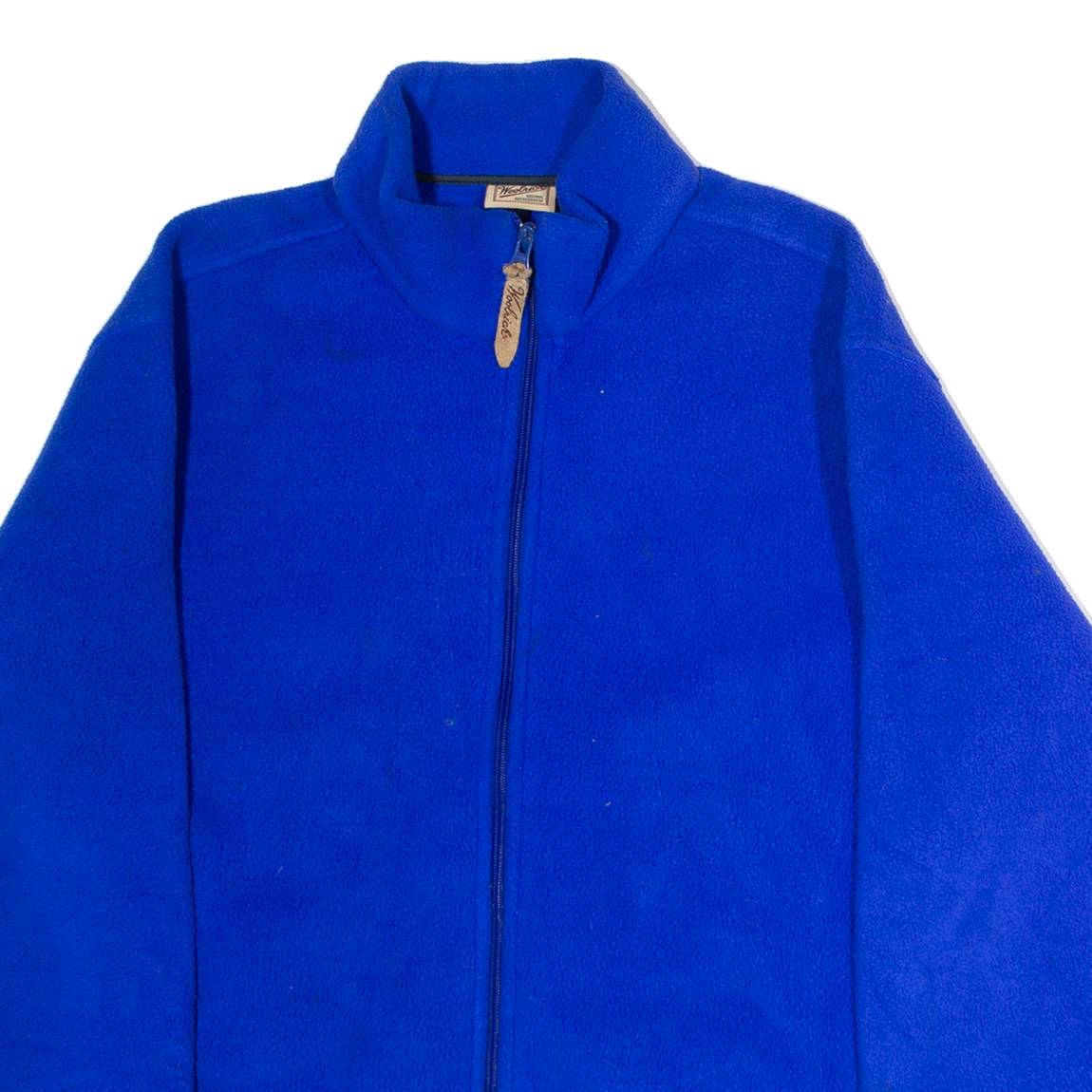 WOOLRICH Womens Fleece Jacket Blue L