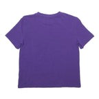 CALVIN KLEIN JEANS Womens Purple XS Short Sleeve Crew Neck Logo T-Shirt