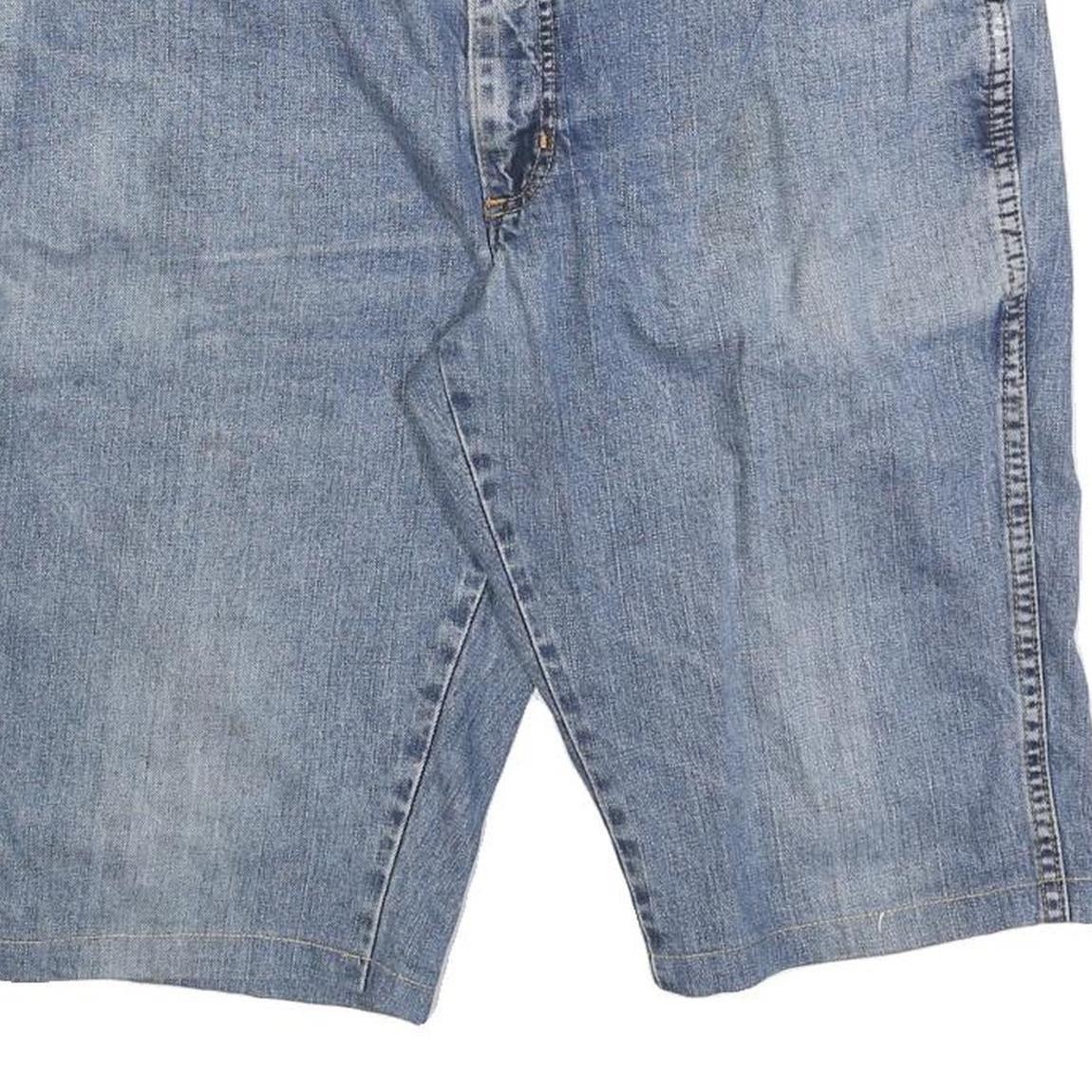 WRANGLER Mens Denim Blue Classic XL W38 Cotton Blend Shorts Casual Regular Fit