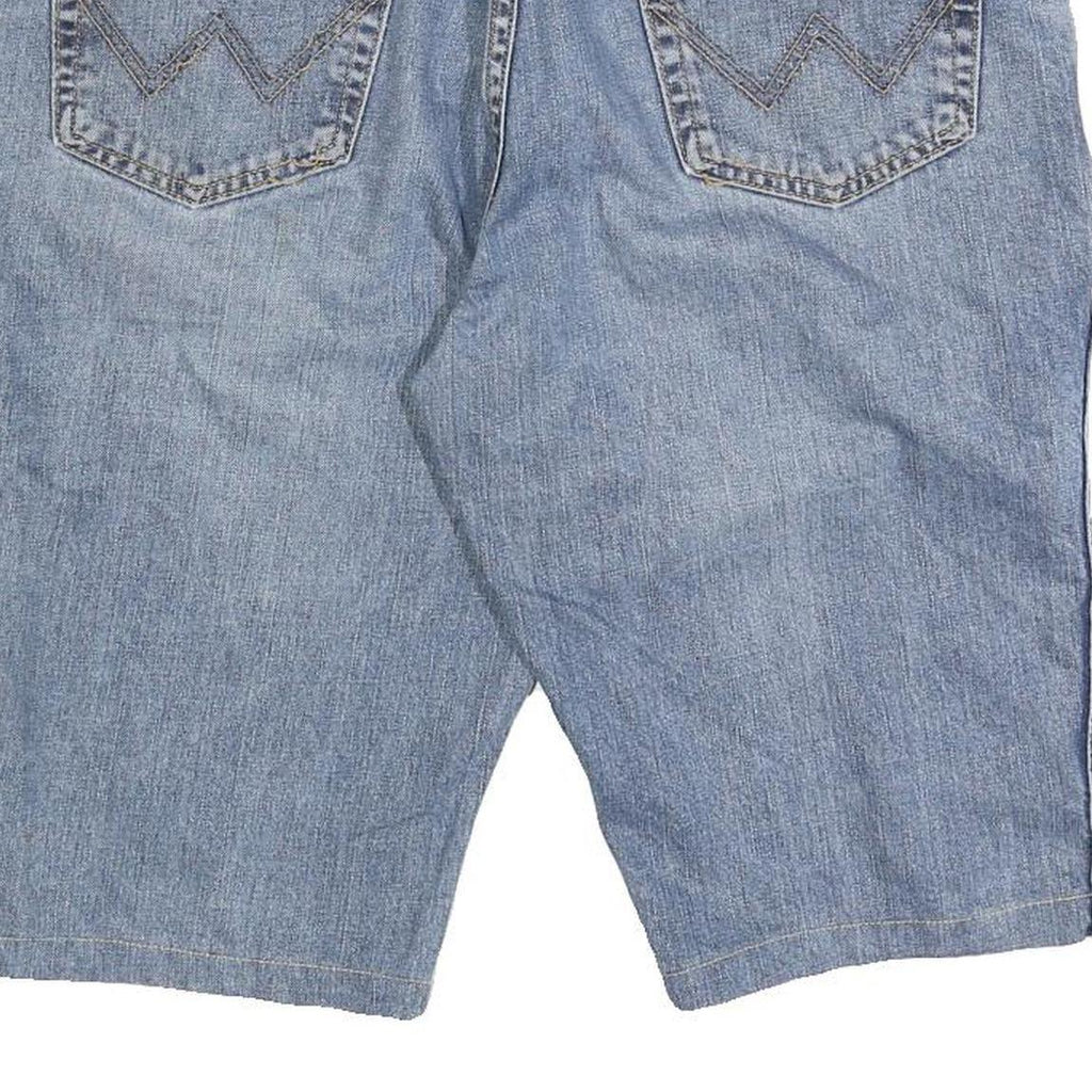 WRANGLER Mens Denim Blue Classic XL W38 Cotton Blend Shorts Casual Regular Fit
