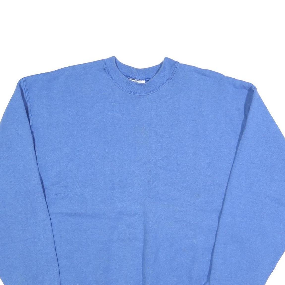 PRO SPIRIT Mens Blue Cotton Blend Crew Neck XL Sweatshirt Casual Pullover