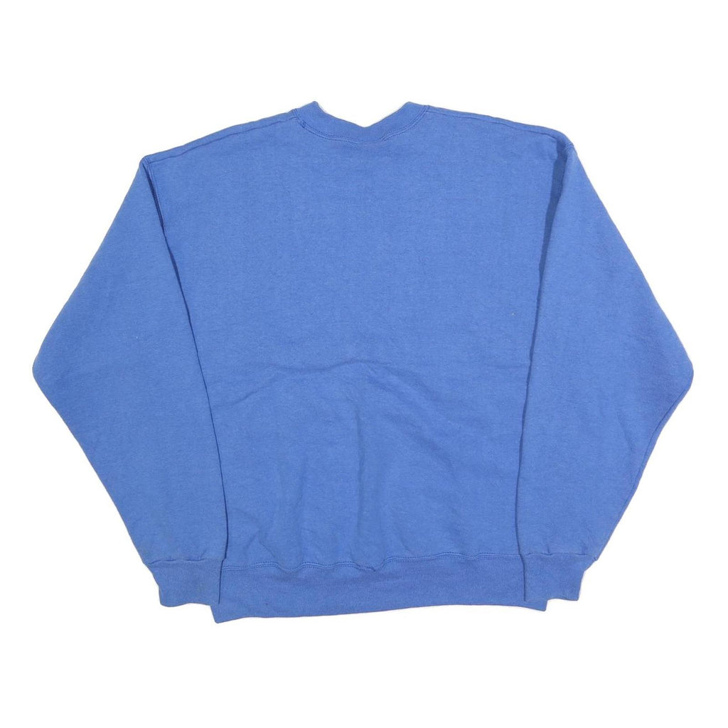 PRO SPIRIT Mens Blue Cotton Blend Crew Neck XL Sweatshirt Casual Pullover