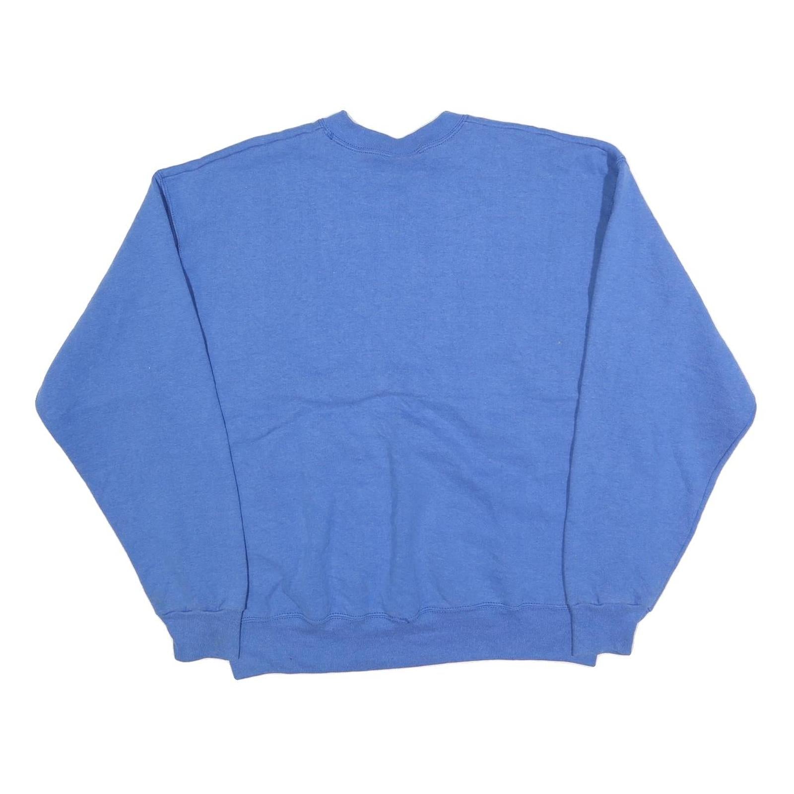 PRO SPIRIT Mens Blue Cotton Blend Crew Neck XL Sweatshirt Casual Pullover