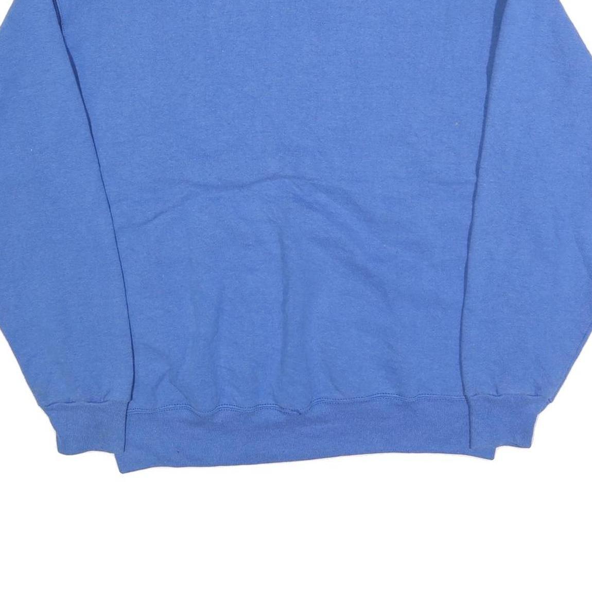 PRO SPIRIT Mens Blue Cotton Blend Crew Neck XL Sweatshirt Casual Pullover