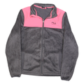 FILA Womens Grey & Pink Sport Jacket M Polyester Blend Zip Up Casual Outdoor