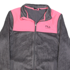 FILA Womens Grey & Pink Sport Jacket M Polyester Blend Zip Up Casual Outdoor