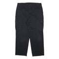 DICKIES Mens Cotton Blend Black Relaxed Cargo Trousers W38 L30 Workwear Style