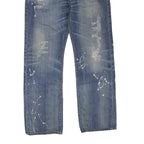 LEVI'S 523 Womens Jeans Blue Regular Straight Denim Medium W30 L28 Distressed