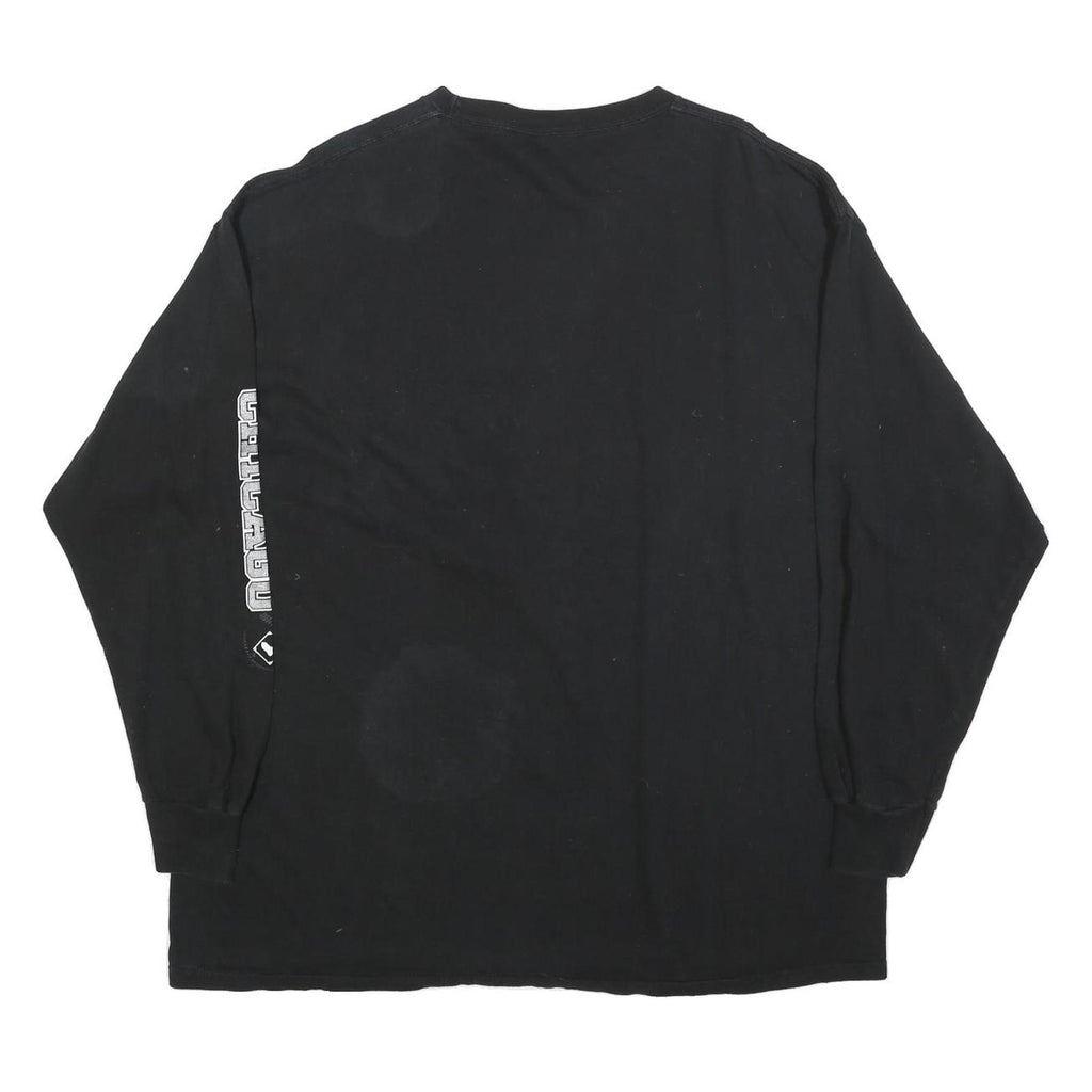 MLB Mens Black Chicago White Sox Long Sleeve Crew Neck T-Shirt 2XL Baseball