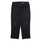DICKIES Mens Trousers Black Regular Straight W36 L29