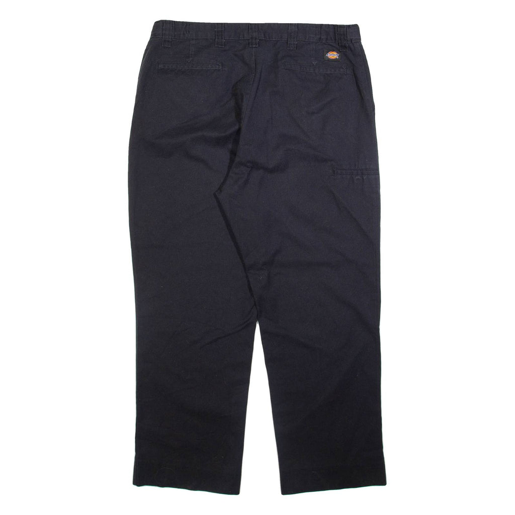 DICKIES Mens Trousers Black Regular Straight W36 L29