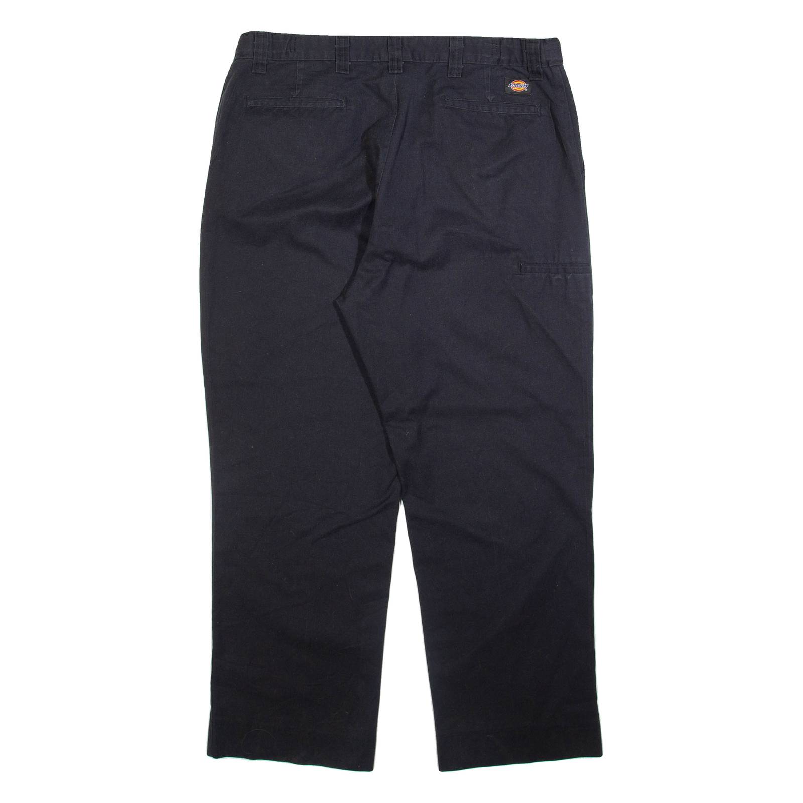 DICKIES Mens Trousers Black Regular Straight W36 L29