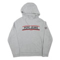 PEPE JEANS Mens Grey Hoodie M Cotton Blend Pullover Logo Print London