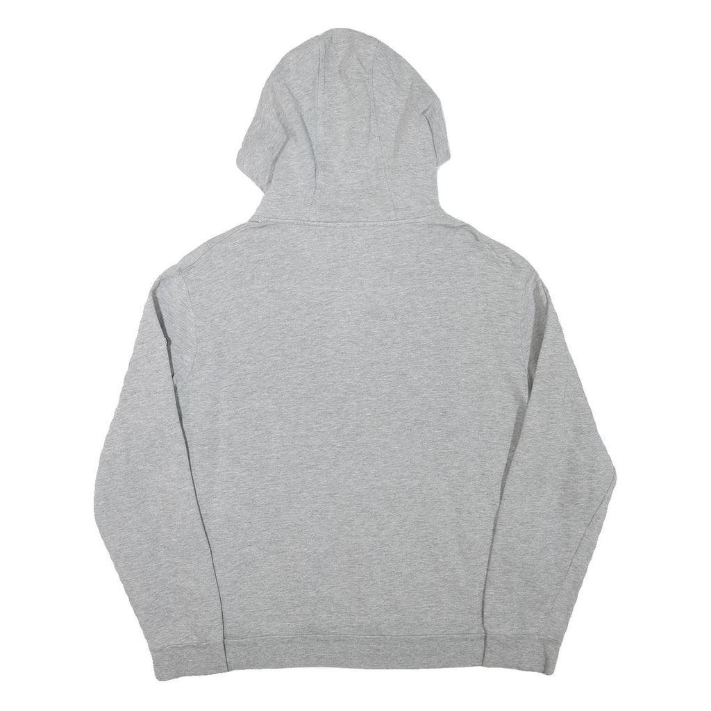 PEPE JEANS Mens Grey Hoodie M Cotton Blend Pullover Logo Print London