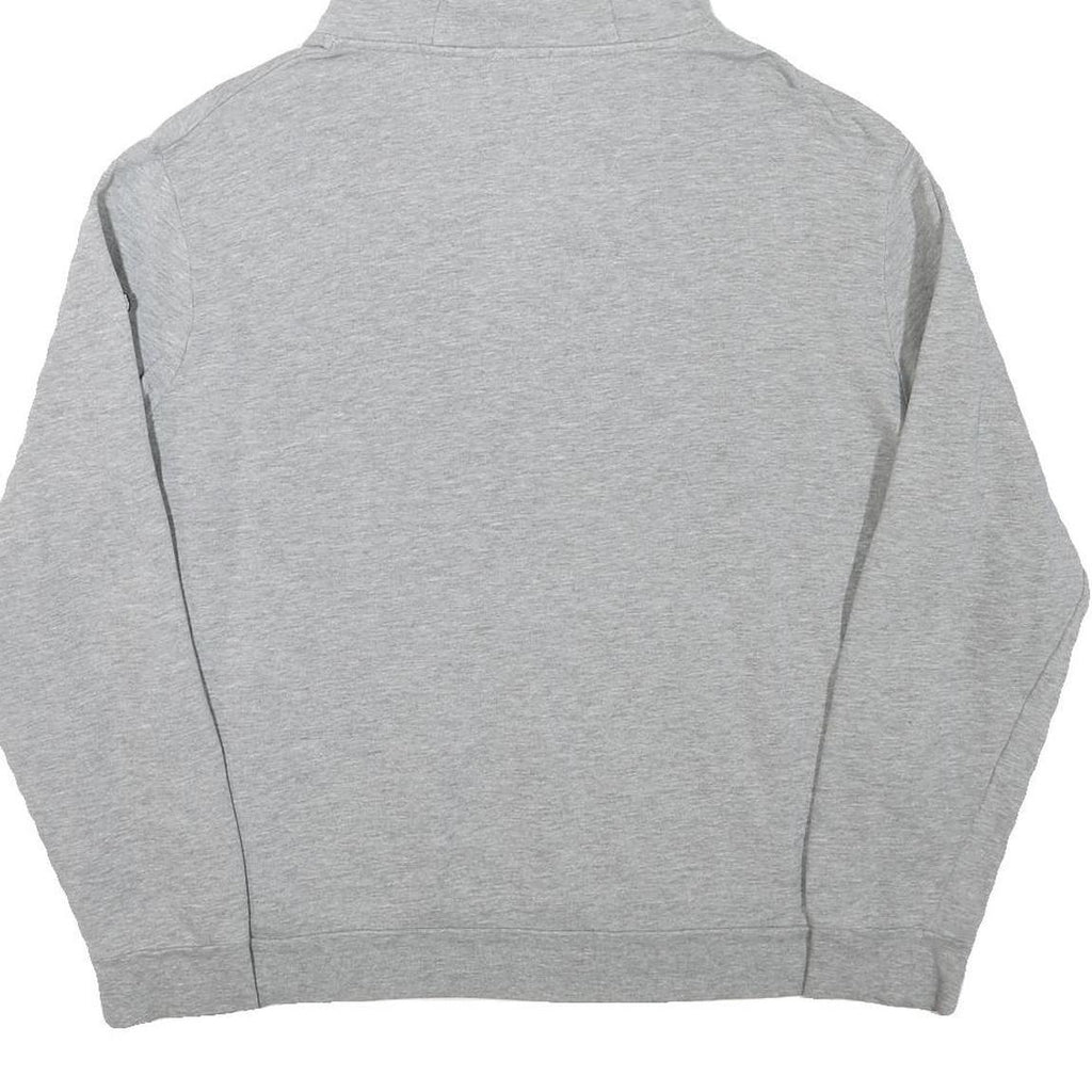 PEPE JEANS Mens Grey Hoodie M Cotton Blend Pullover Logo Print London