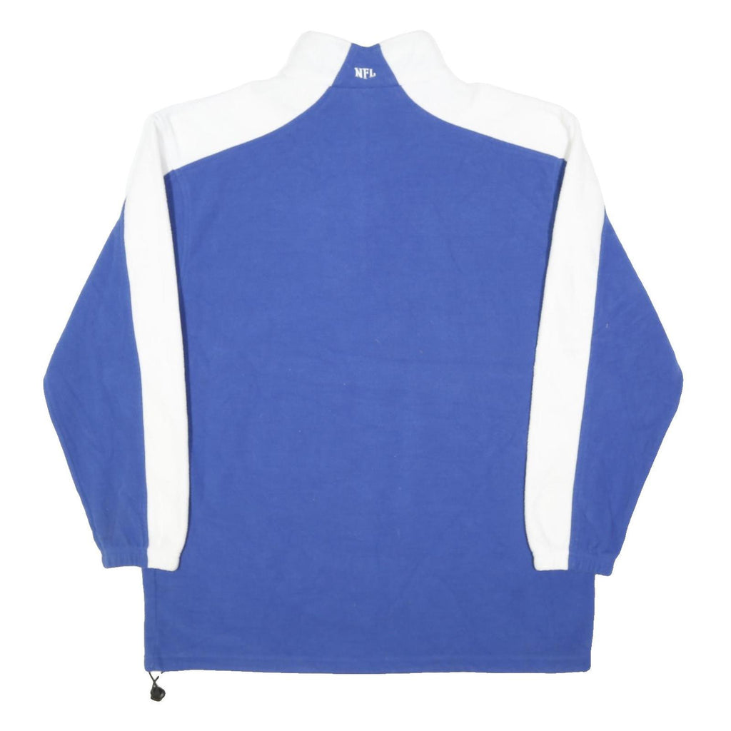 NFL Mens Blue & White Colts Polyester Blend Jacket XL Zip Sportswear