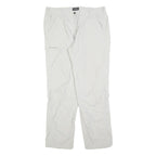 SCHOFFEL Womens Polyester Blend White Regular Straight Trousers W36 L32 Outdoor