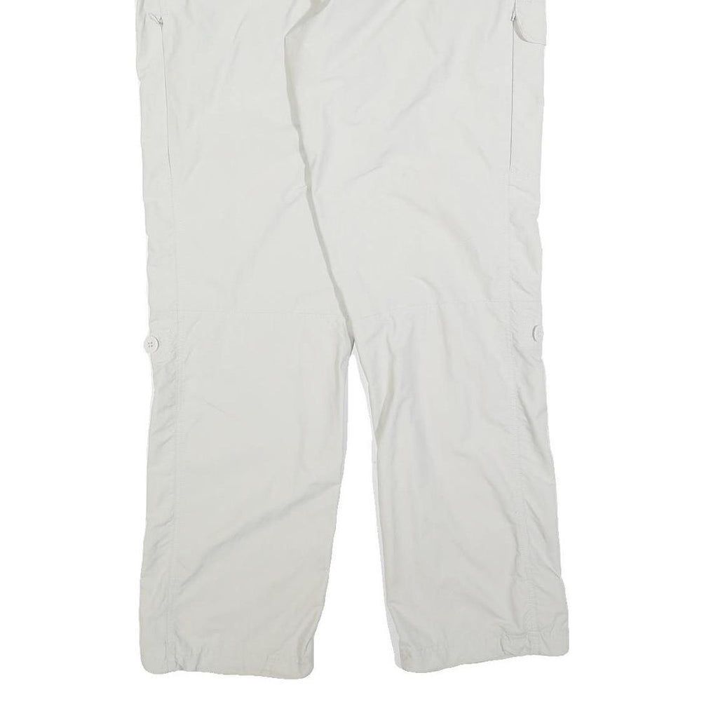 SCHOFFEL Womens Polyester Blend White Regular Straight Trousers W36 L32 Outdoor